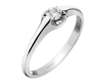 White gold ring with brilliant 0,20 ct - fineness 18 K></noscript>
                    </a>
                </div>
                <div class=