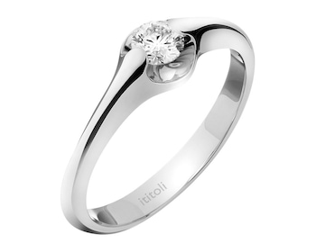 White gold ring with brilliant 0,25 ct - fineness 18 K></noscript>
                    </a>
                </div>
                <div class=