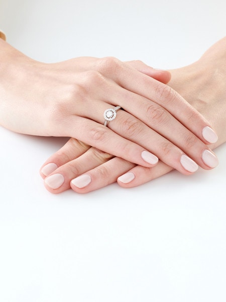 Prsten z bílého zlata s brilianty - 0,33 ct - ryzost 585