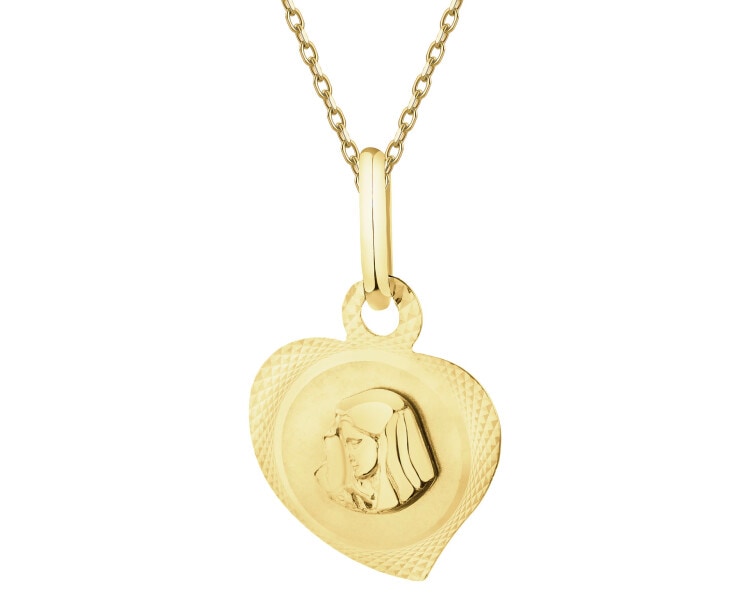 Gold devotional pendant