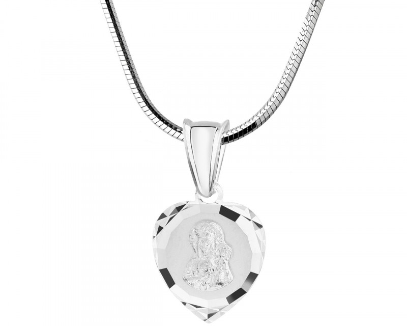 Silver devotional pendant
