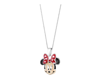 Stříbrný přívěsek se smaltem - Minnie Mouse, Disney