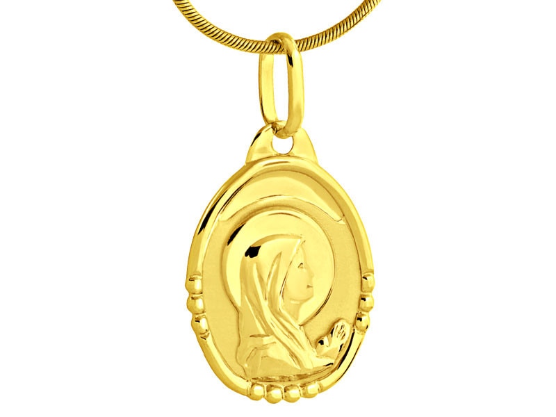 Zlatý přívěsek - medailon 