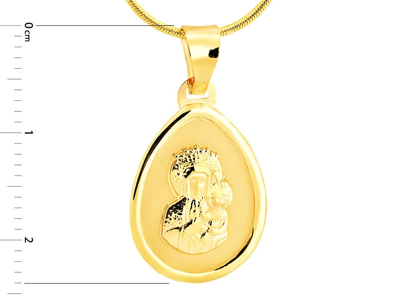 Zlatý přívěsek - medailon 