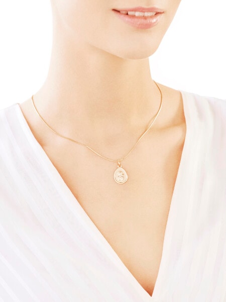 Gold devotional pendant