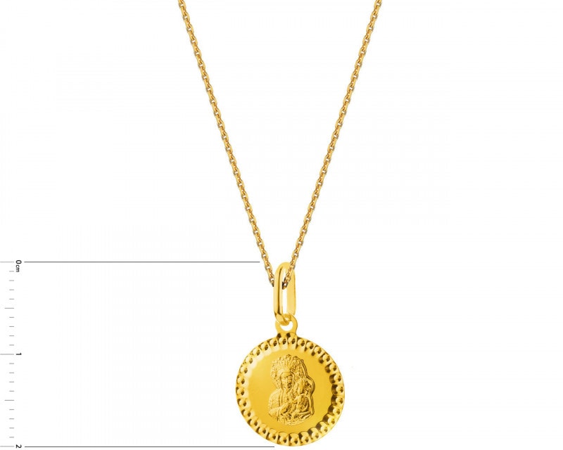 Zlatý přívěsek - medailon