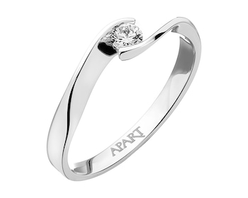 White gold diamond ring 0,10 ct - fineness 14 K></noscript>
                    </a>
                </div>
                <div class=