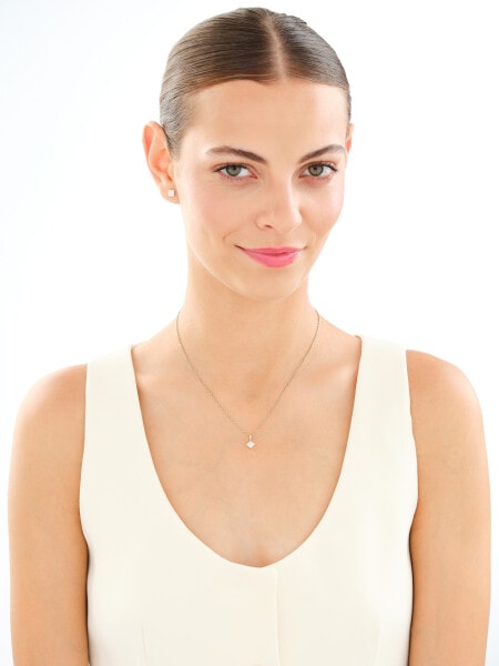 Yellow gold earrings with diamonds - 0,09 ct - fineness 14 K