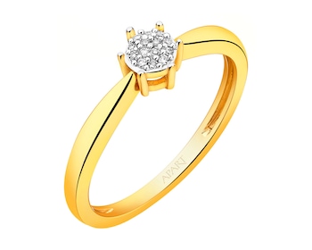 Yellow gold ring with diamonds 0,02 ct - fineness 9 K></noscript>
                    </a>
                </div>
                <div class=