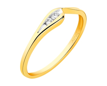 Yellow gold ring with diamonds 0,04 ct - fineness 14 K></noscript>
                    </a>
                </div>
                <div class=