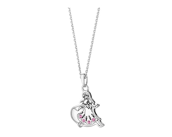 Silver pendant with crystals and enamel - Disney