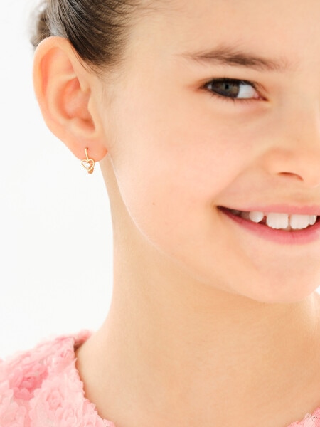 Gold earrings