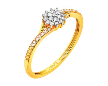 Yellow gold diamond ring 0,15 ct - fineness 14 K></noscript>
                    </a>
                </div>
                <div class=