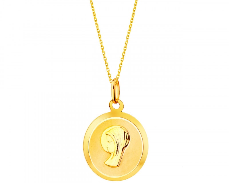 Gold pendant - miraculous medal