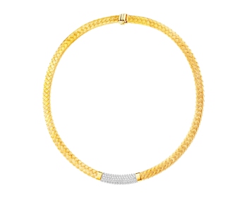 Two tone gold necklace
