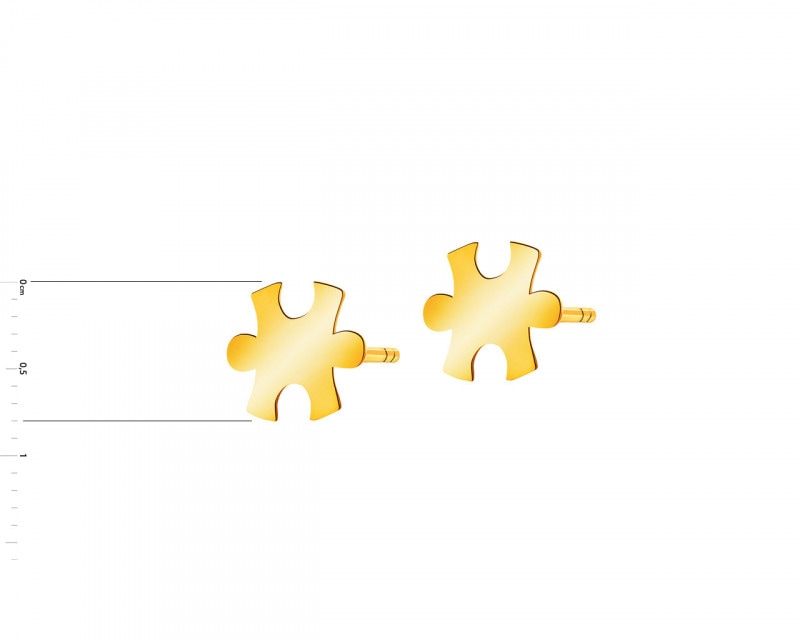 Złote kolczyki - puzzle