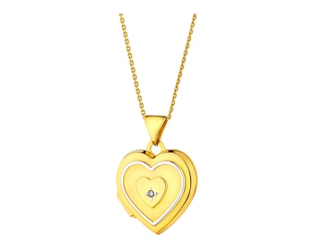 Puzderko z żółtego złota z diamentem - serce 0,004 ct - próba 585></noscript>
                    </a>
                </div>
                <div class=