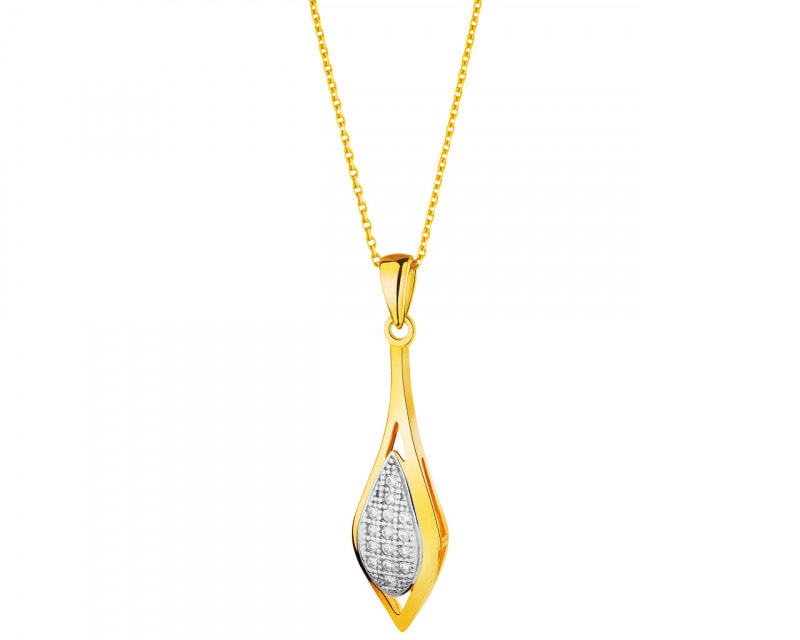 Yellow gold pendant
