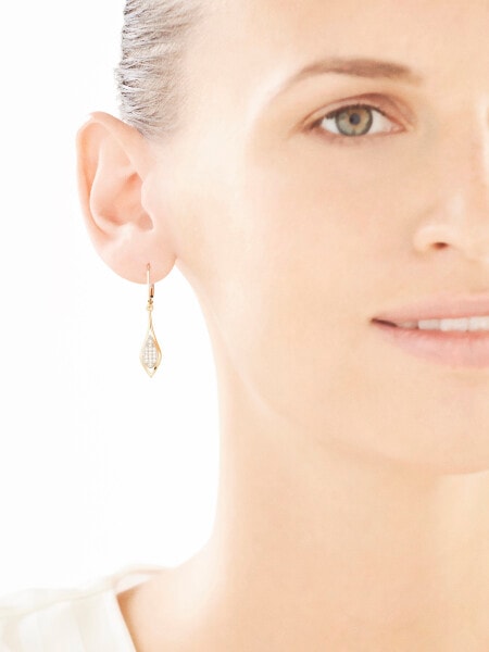 Yellow gold earrings