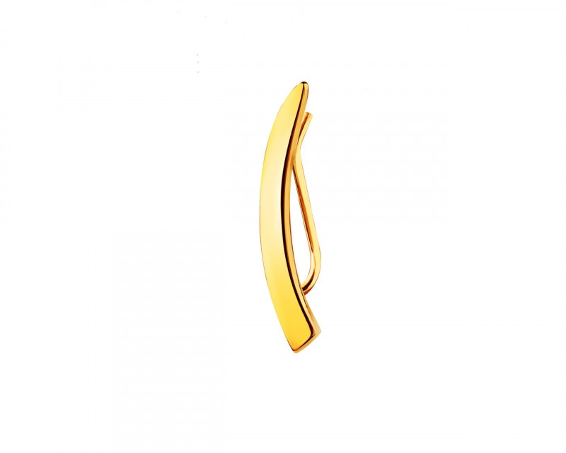 Yellow gold earr cuff - right