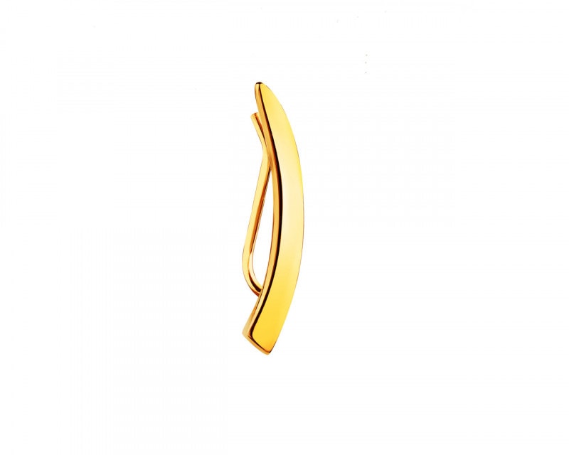 Yellow gold earr cuff - left