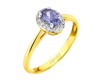 Yellow gold ring with diamonds and tanzanite></noscript>
                    </a>
                </div>
                <div class=