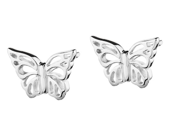 Kolczyki srebrne - motyle