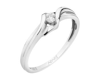 White gold brilliant diamond ring 0,05 ct - fineness 14 K></noscript>
                    </a>
                </div>
                <div class=