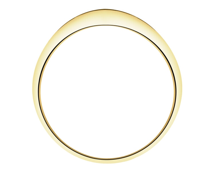 Yellow Gold Ring with Cubic Zirconia