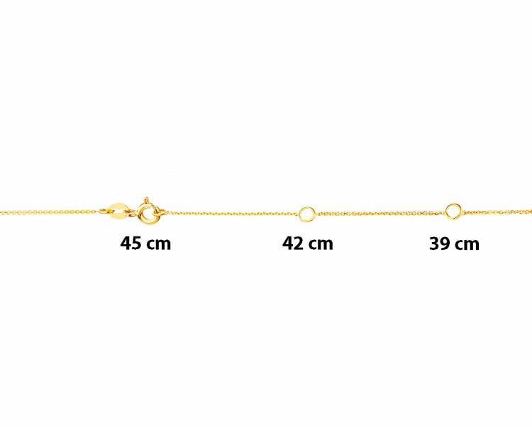 Naszyjnik z żółtego i białego złota z diamentami - serce - 0,10 ct - próba 375