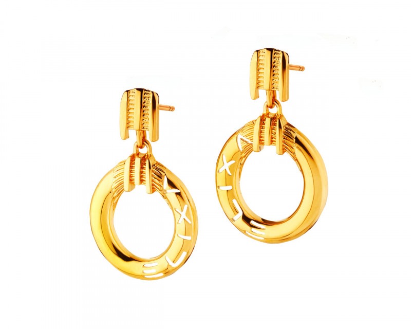 Gold Plated Brass Earrings