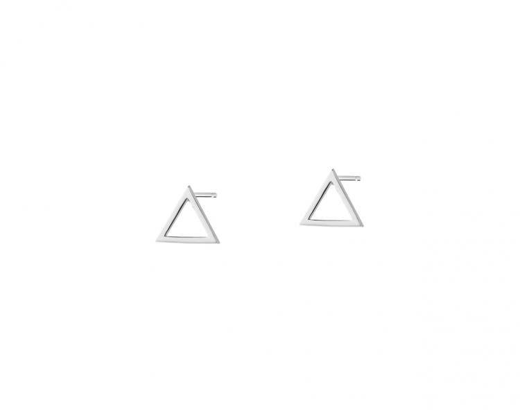 Kolczyki srebrne - trójkąty