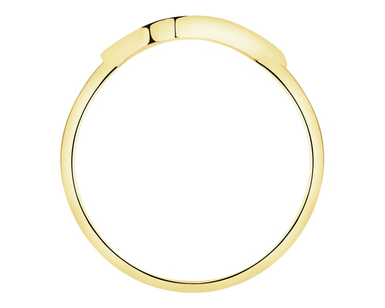 8ct Yellow Gold Ring with Cubic Zirconia