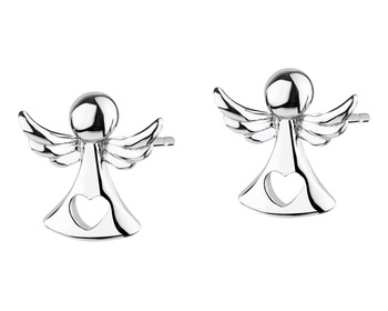 Kolczyki srebrne - aniołki