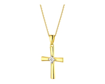 9ct Yellow Gold, White Gold Pendant with Diamond></noscript>
                    </a>
                </div>
                <div class=