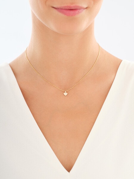 14ct Yellow Gold Pendant with Diamond - 0,005 ct - fineness 14 K