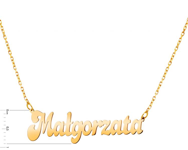 Złoty naszyjnik - Małgorzata