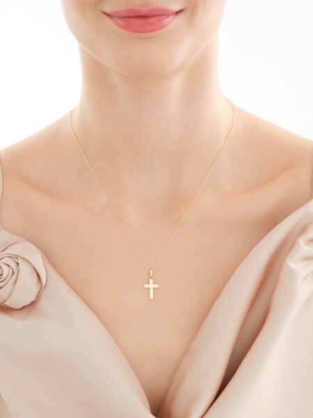 Złota zawieszka - Krzyż