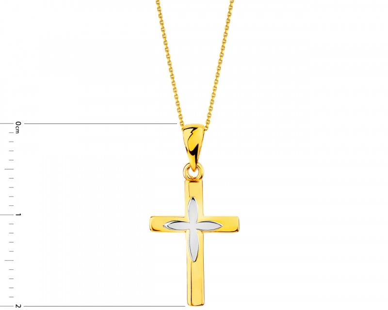 Zlatý přívěsek -  kříž
