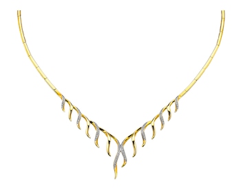 14ct Yellow Gold Necklace with Diamonds 0,48 ct - fineness 14 K></noscript>
                    </a>
                </div>
                <div class=