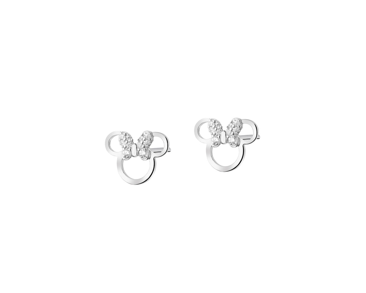 Sterling silver earrings with cubic zirconia - Minnie