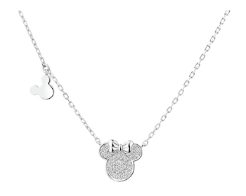 Sterling silver necklace with cubic zirconia - Disney