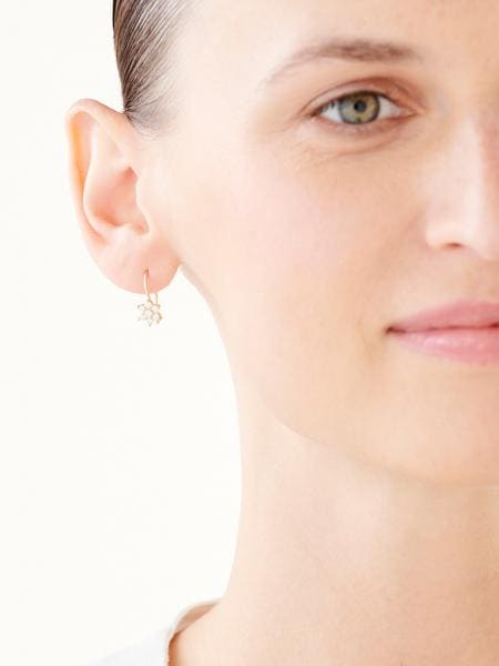 Gold earrings