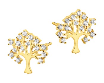 9ct Yellow Gold Earrings with Cubic Zirconia></noscript>
                    </a>
                </div>
                <div class=