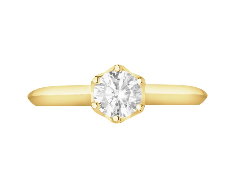 Yellow gold ring