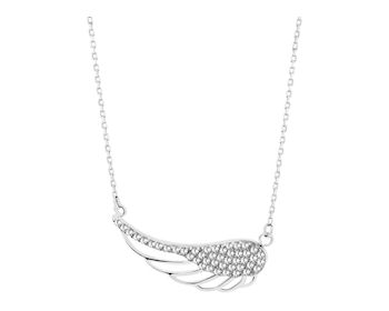 8ct White Gold Necklace with Cubic Zirconia