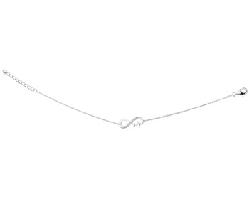 Rhodium Plated Silver Bracelet with Cubic Zirconia></noscript>
                    </a>
                </div>
                <div class=