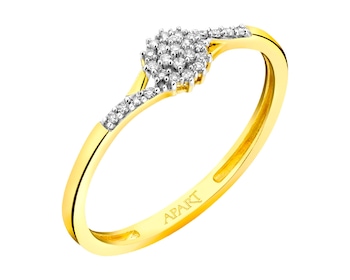 9ct Yellow Gold Ring with Diamonds 0,06 ct - fineness 9 K></noscript>
                    </a>
                </div>
                <div class=