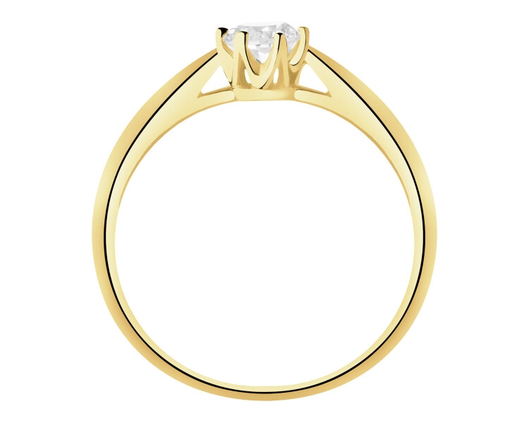 14ct Yellow Gold Ring with Cubic Zirconia