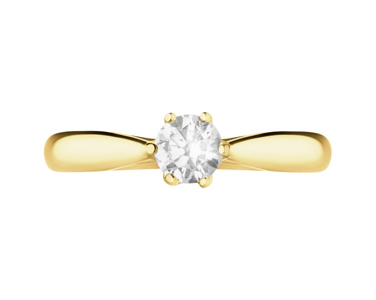 14ct Yellow Gold Ring with Cubic Zirconia